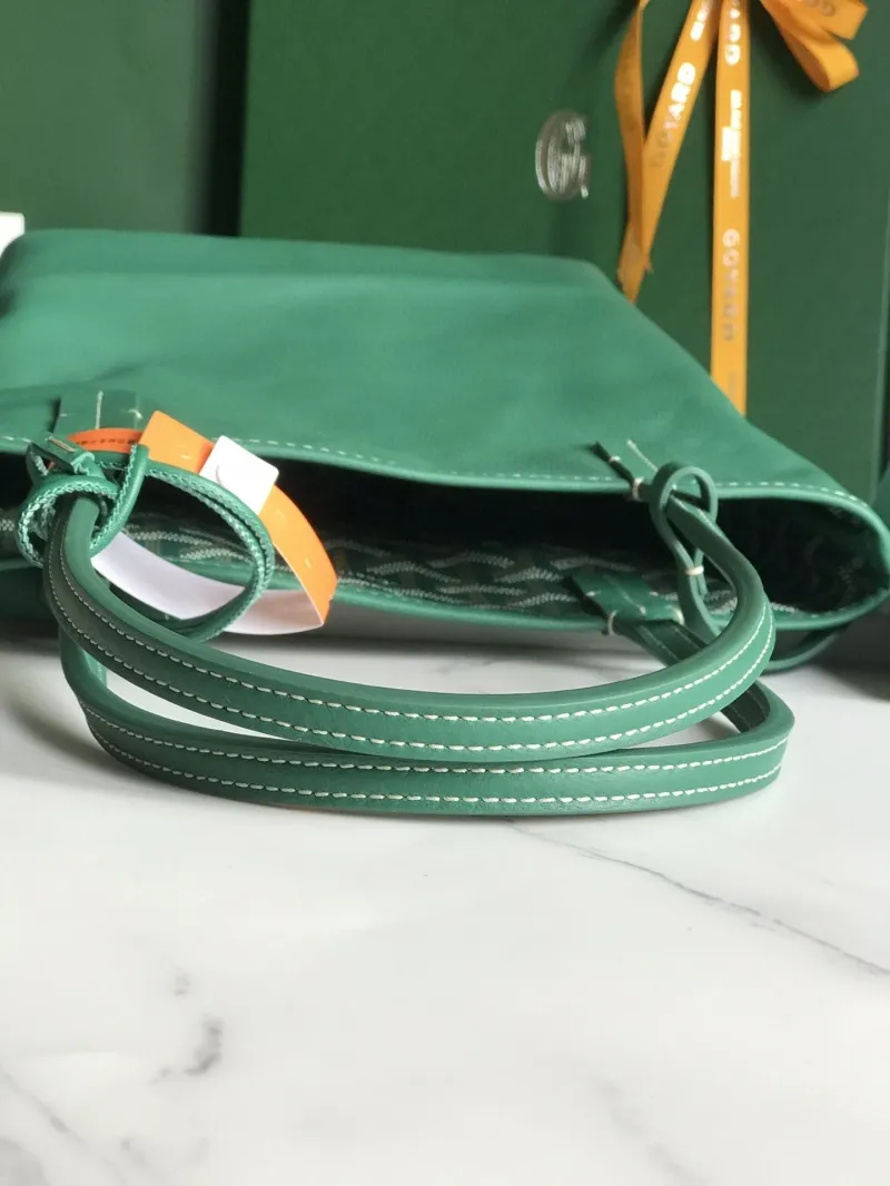 Goyard Green Shopping Tote Bag with Pouch - Image 6