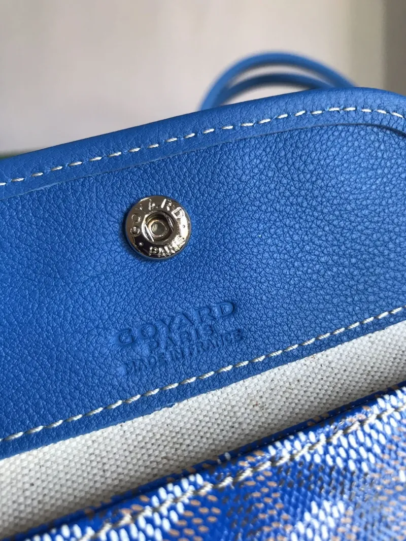 Goyard Blue Tote Shopping Bag - Image 8