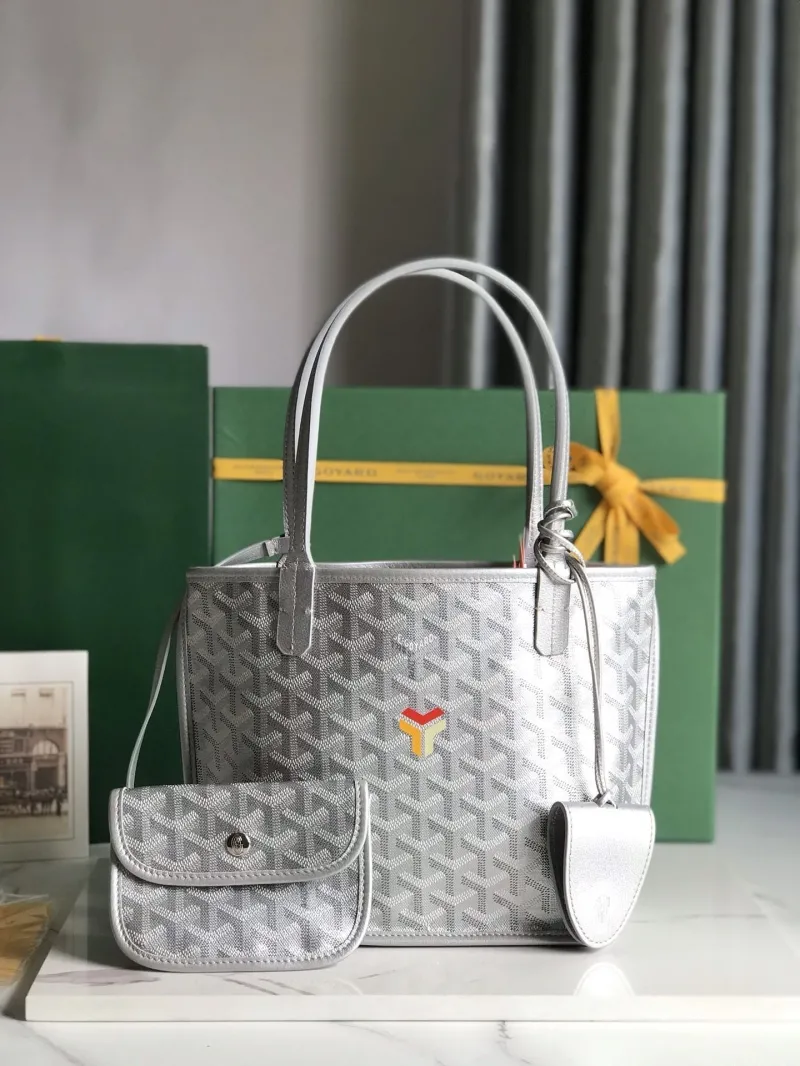 Goyard Silver Mini Shopping Tote Bag 40
