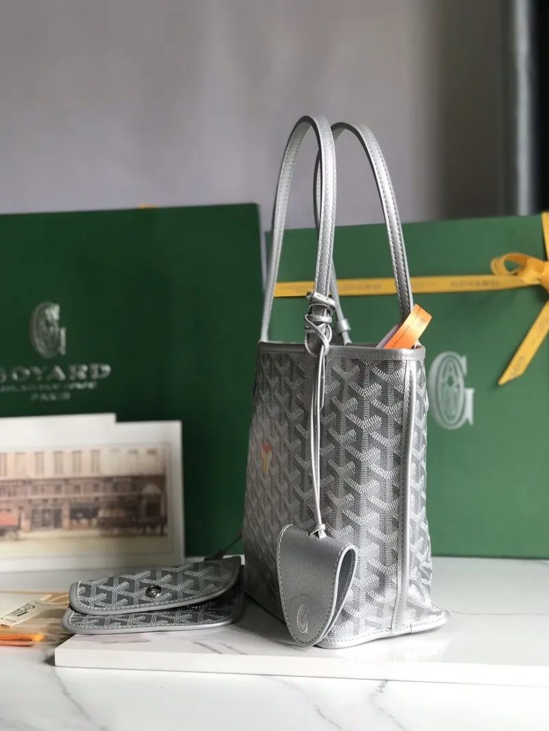 Alternative view of Goyard Silver Mini Shopping Tote Bag 40