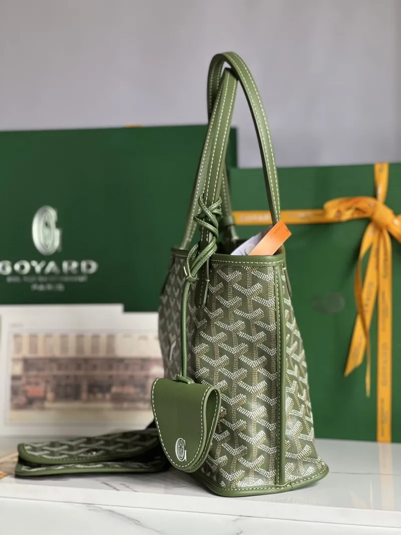 Alternative view of Goyard Olive Green Tote Shopping Bag 42