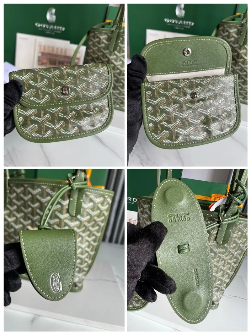 Goyard Olive Green Tote Shopping Bag 42 - Image 8