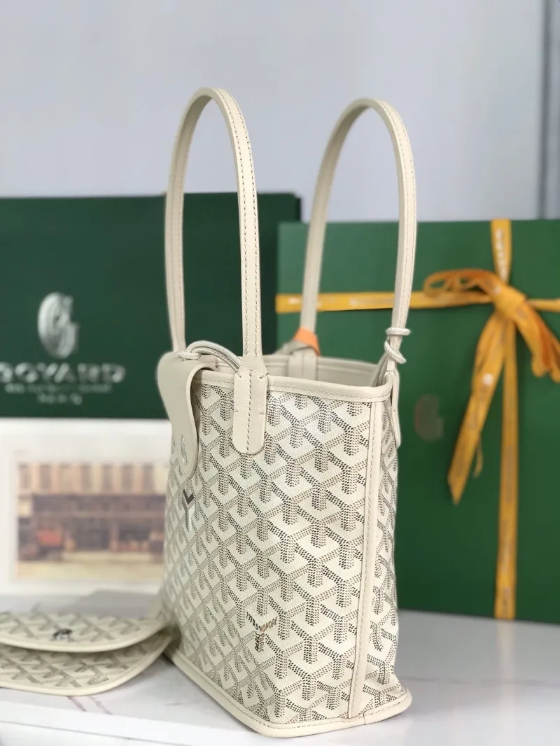 Alternative view of Goyard Cream Tote Bag with Pouch