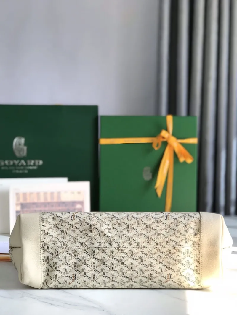 Goyard Cream Luxury Tote Bag - Image 6