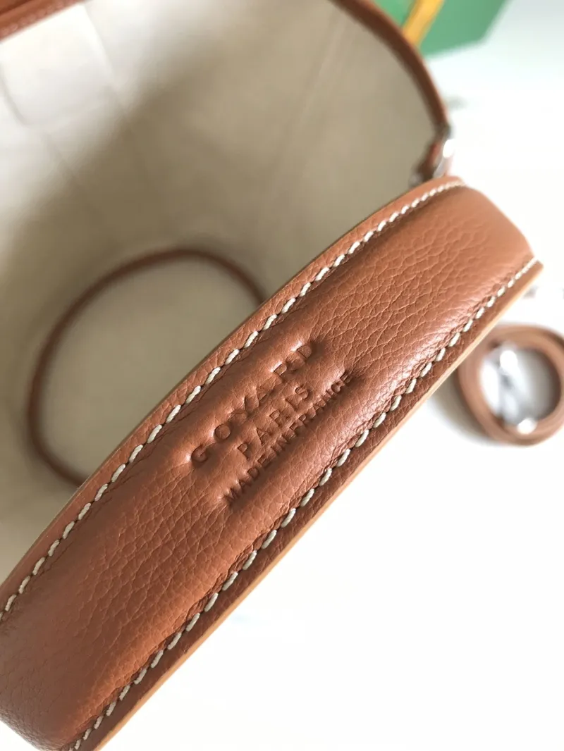Goyard Brown Black Bucket Shoulder Bag - Image 5