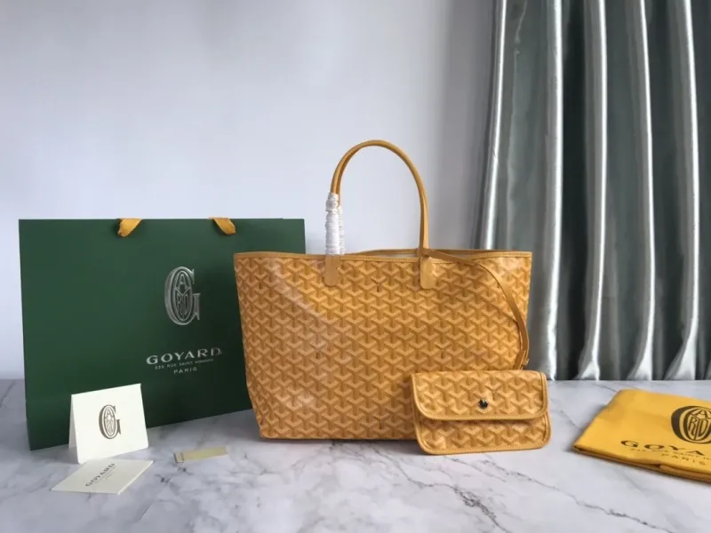Goyard Yellow Tote Bag with Small Pouch