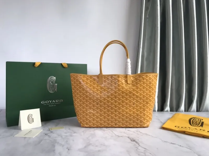 Goyard Yellow Tote Bag with Small Pouch - Image 3
