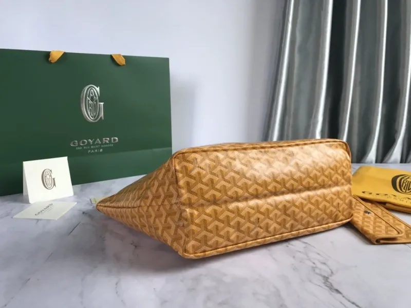 Goyard Yellow Tote Bag with Small Pouch - Image 4