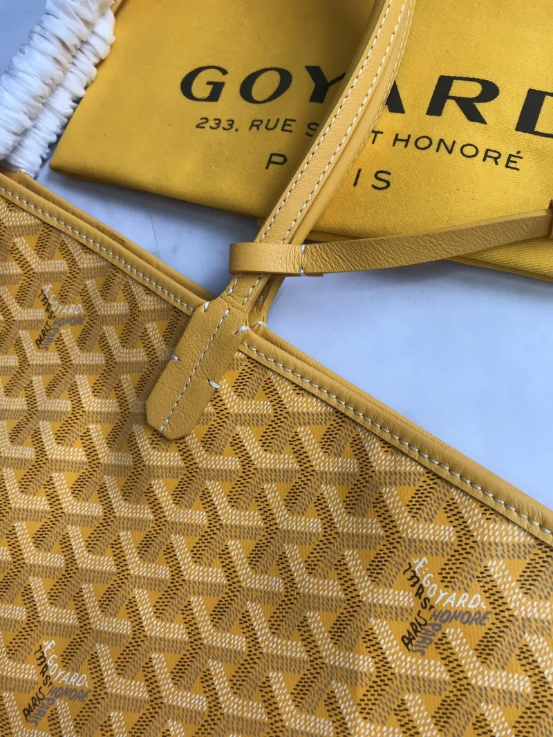 Goyard Yellow Tote Bag with Small Pouch - Image 5