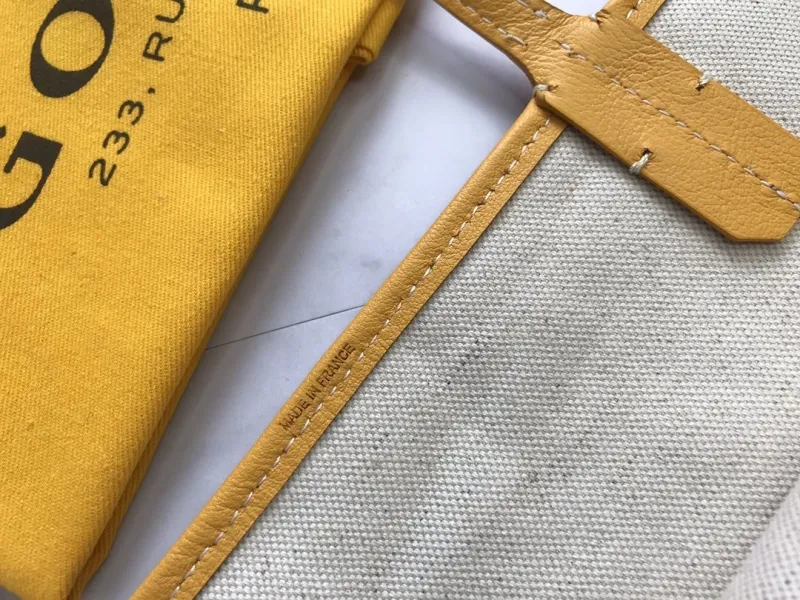 Goyard Yellow Tote Bag with Small Pouch - Image 6