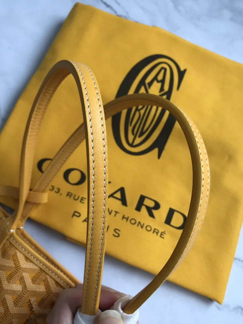 Goyard Yellow Tote Bag with Small Pouch - Image 7