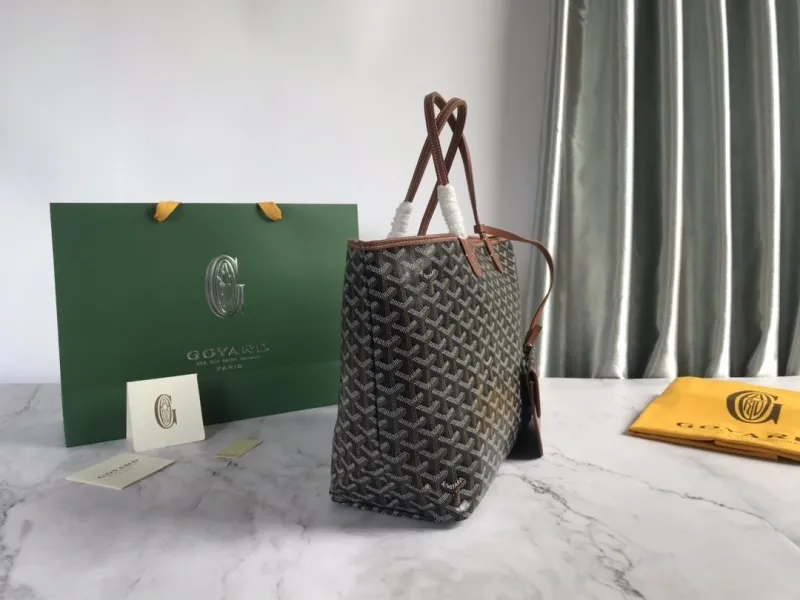 Alternative view of Goyard Brown Tote Shopping Bag