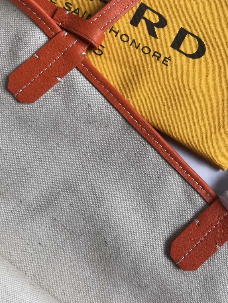 Goyard Orange Tote Bag With Pouch - Image 7