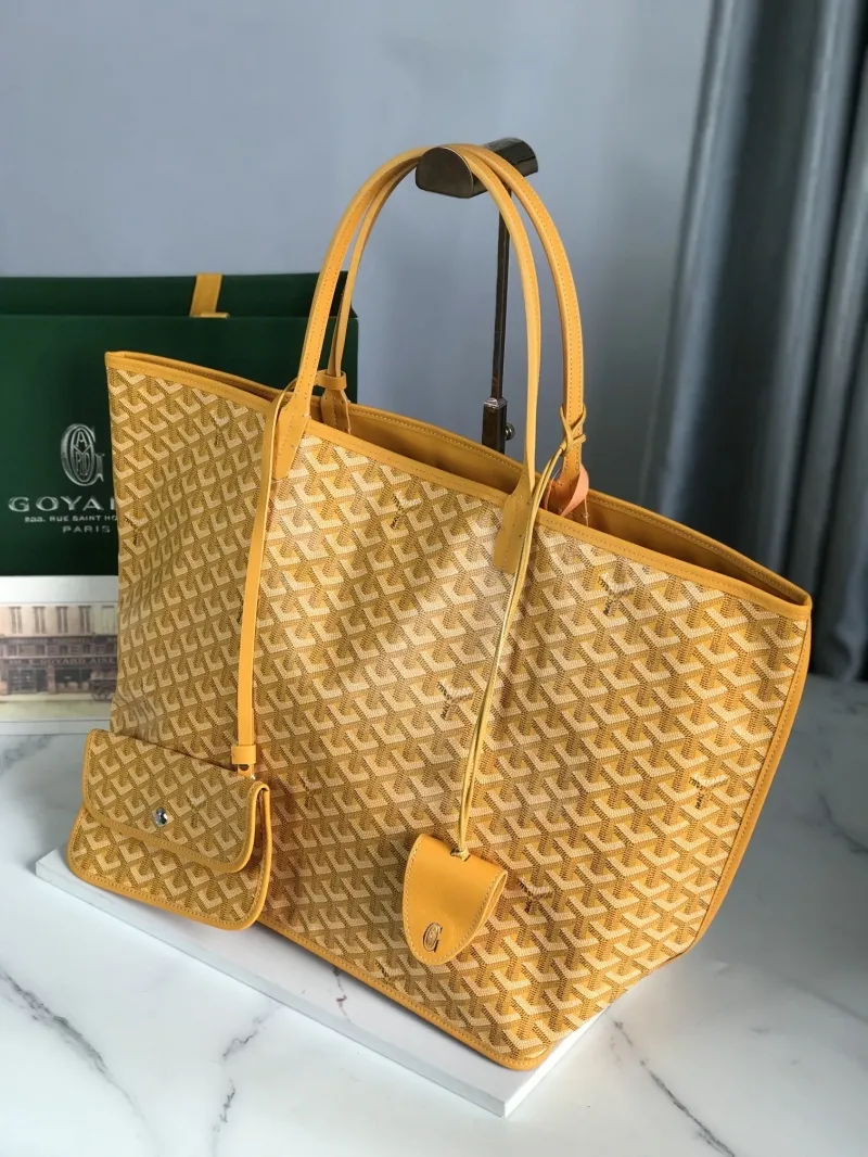 Goyard Yellow Shopping Tote Bag - Image 4