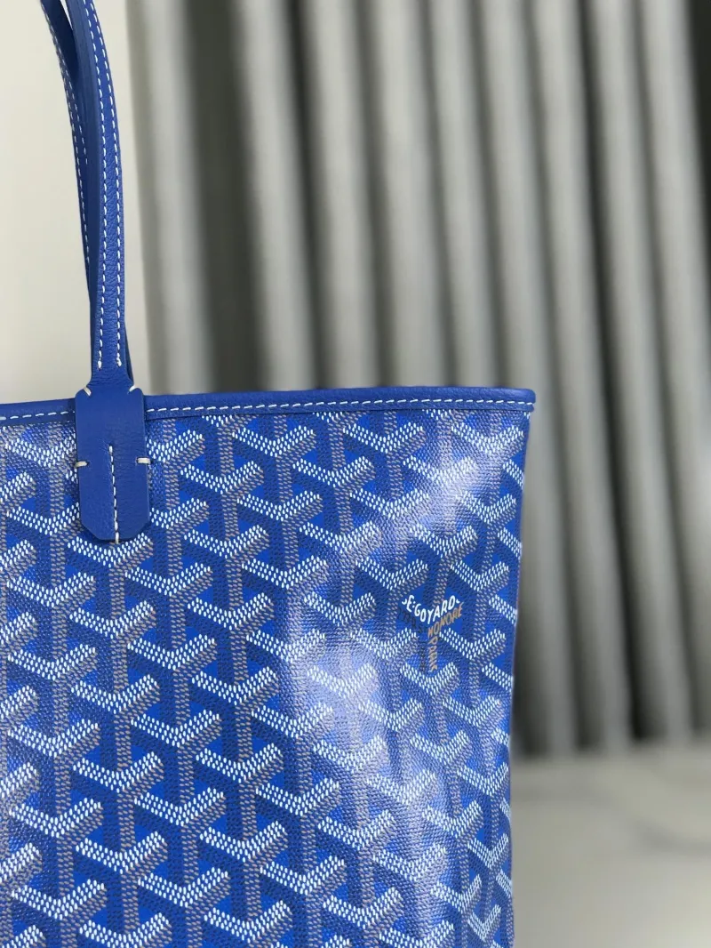 Goyard Blue Tote Bag 94 - Image 5