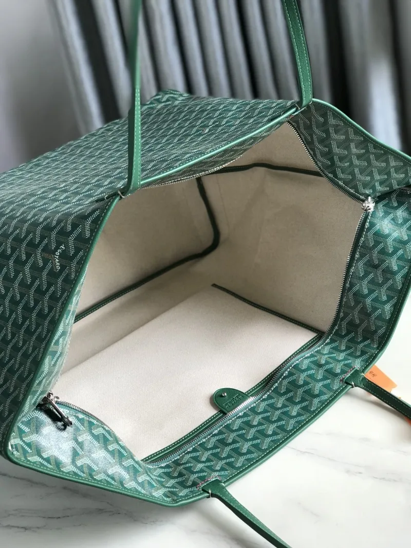 Goyard Green Shopping Tote Bag 106 - Image 7