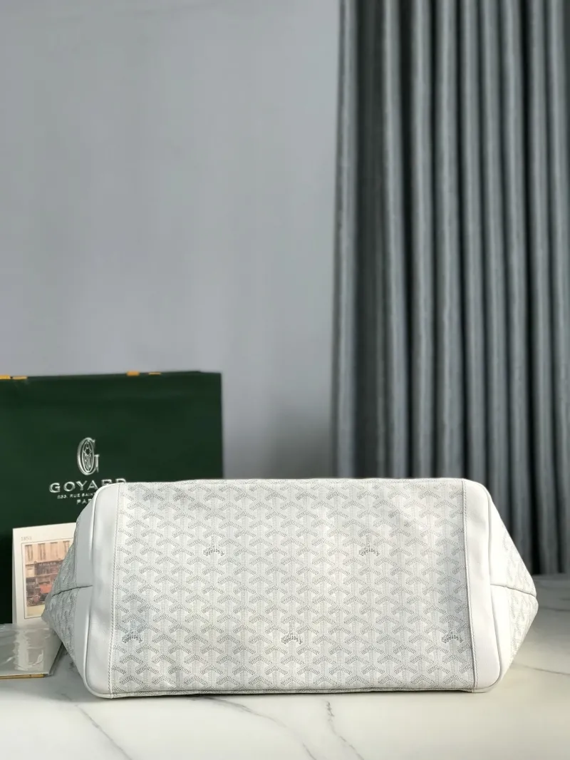 Goyard White Monogram Tote Bag 108 - Image 3