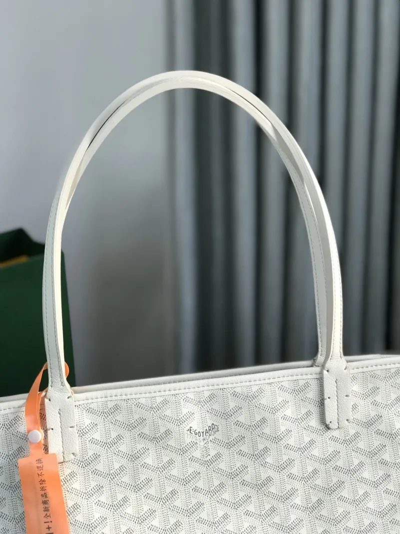 Goyard White Monogram Tote Bag 108 - Image 4
