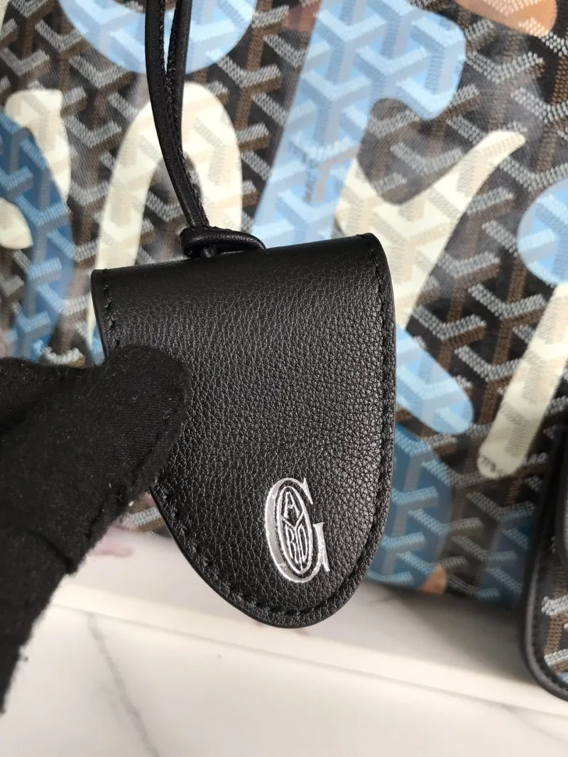 Goyard Black Multicolor Shopping Tote Bag - Image 5