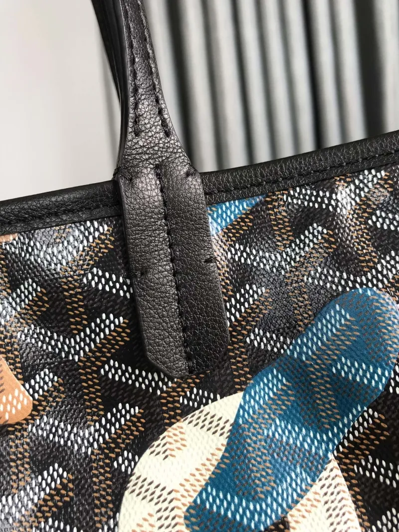 Goyard Black Multicolor Shopping Tote Bag - Image 6