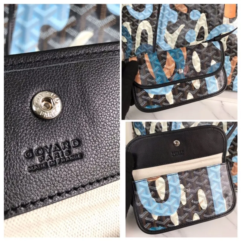 Goyard Black Multicolor Shopping Tote Bag - Image 9