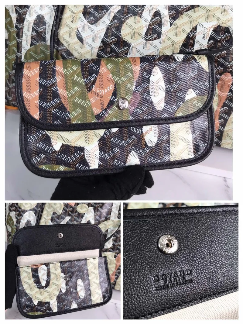 Goyard Camouflage Tote Bag with Small Pouch - Image 9