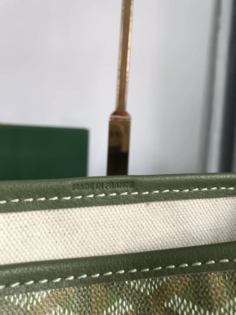 Goyard Green Shopping Tote Bag with Pouch - Image 6