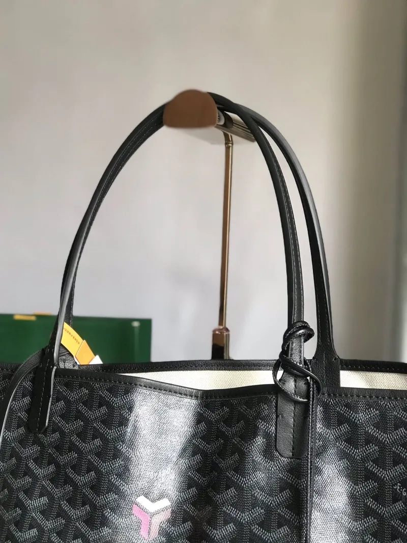 Goyard Black Shopping Tote Bag with Pouch - Image 5