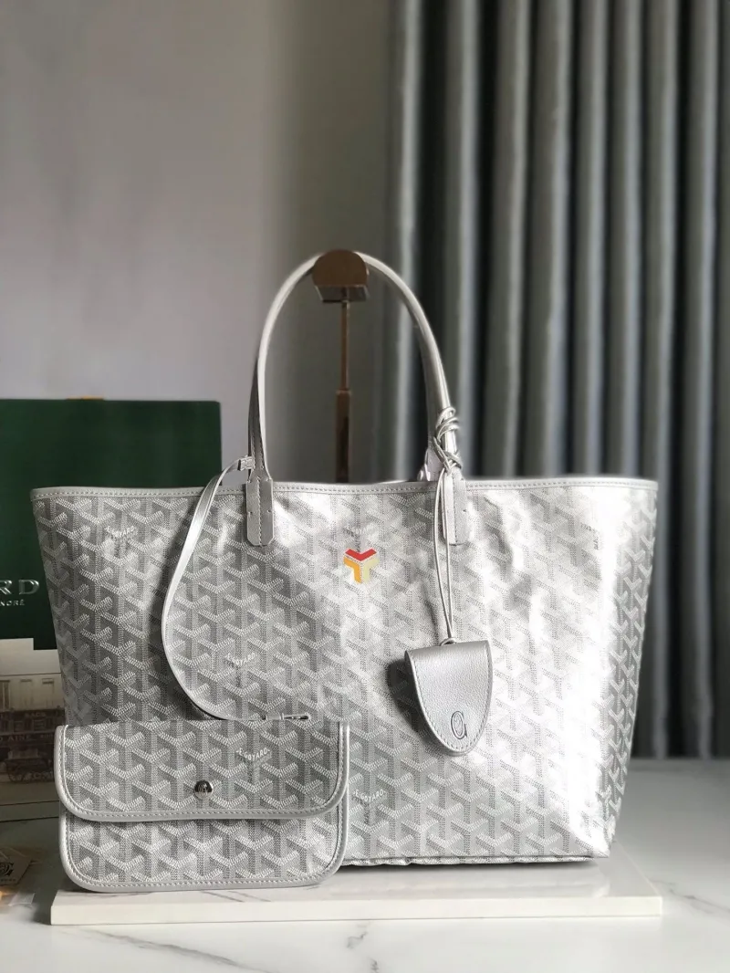 Goyard Silver Tote Shopping Bag