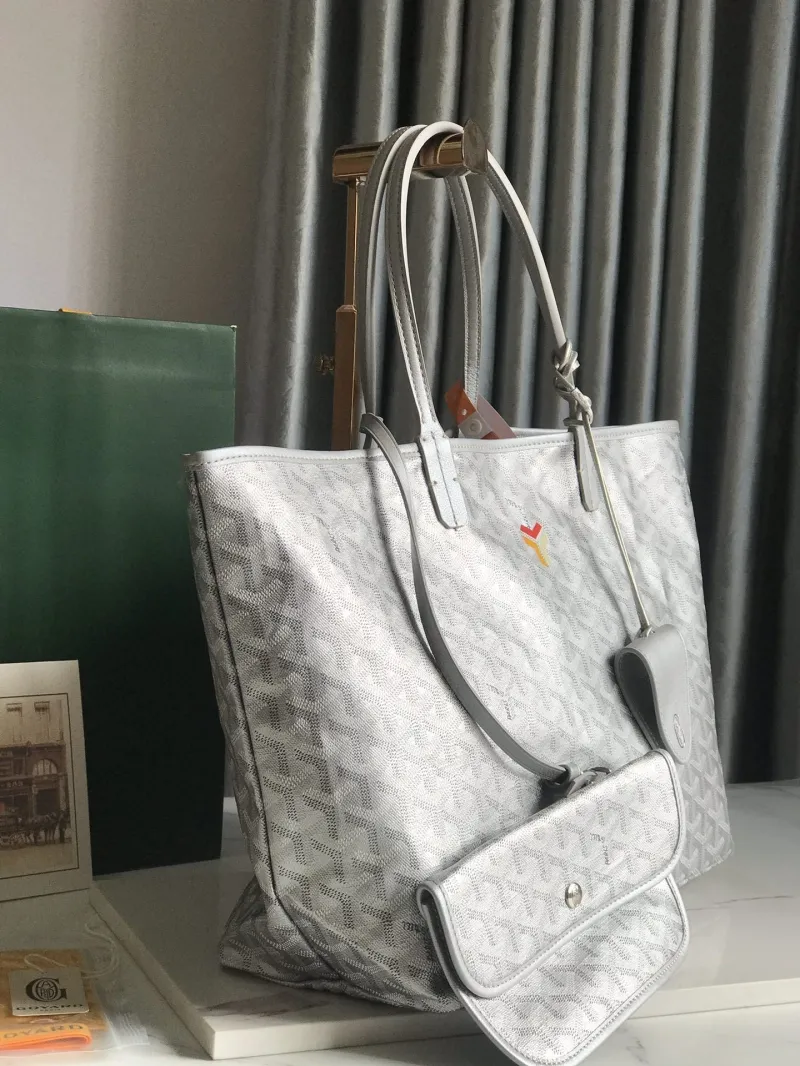 Alternative view of Goyard Silver Tote Shopping Bag