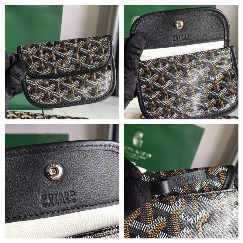 Goyard Black Shopping Tote Bag with Pouch 128 - Image 9
