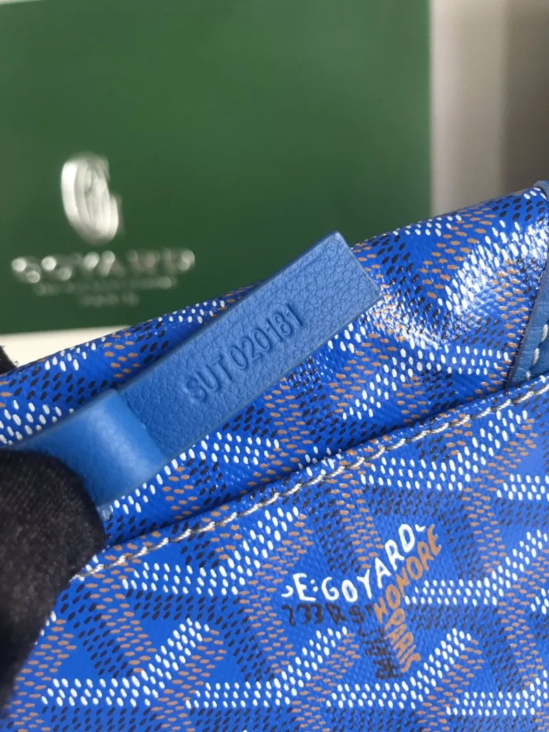 Goyard Blue Tote Bag with Small Pouch - Image 8