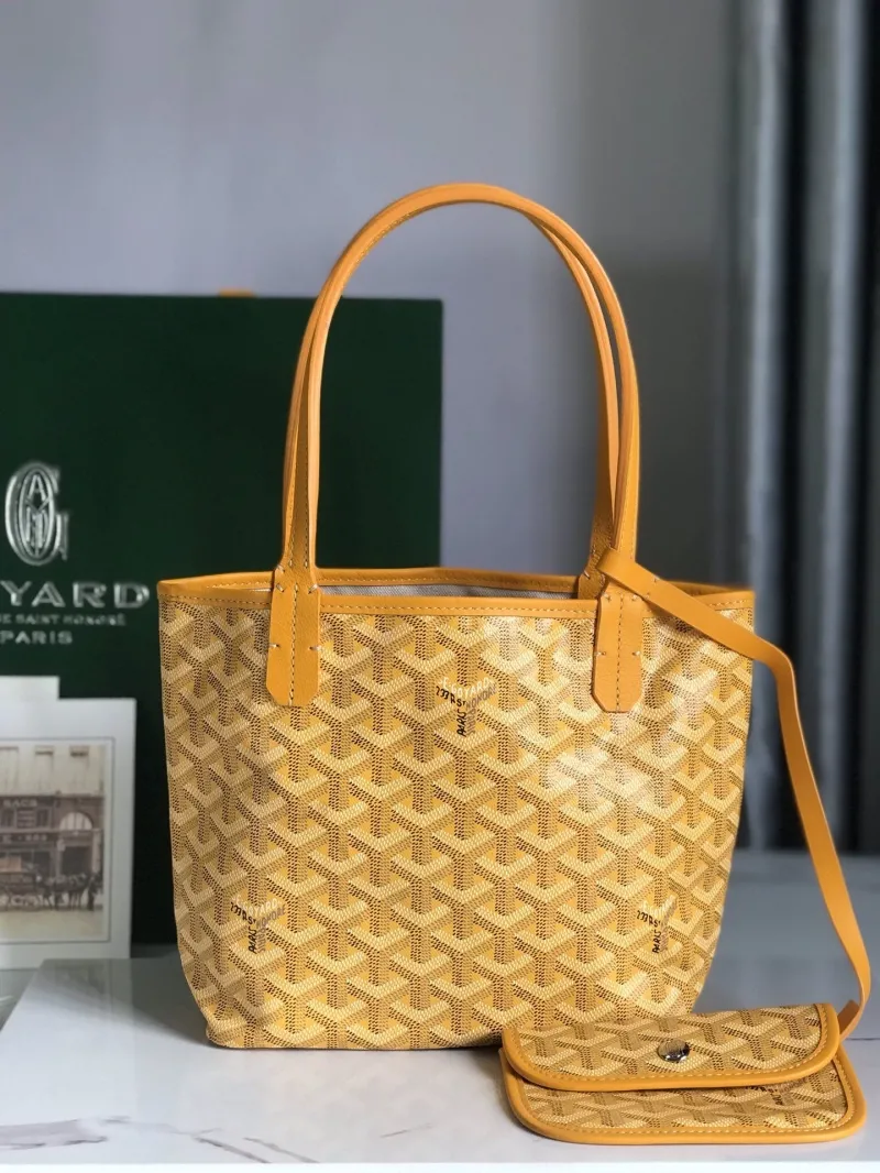 Goyard Yellow Tote Bag with Mini Pouch