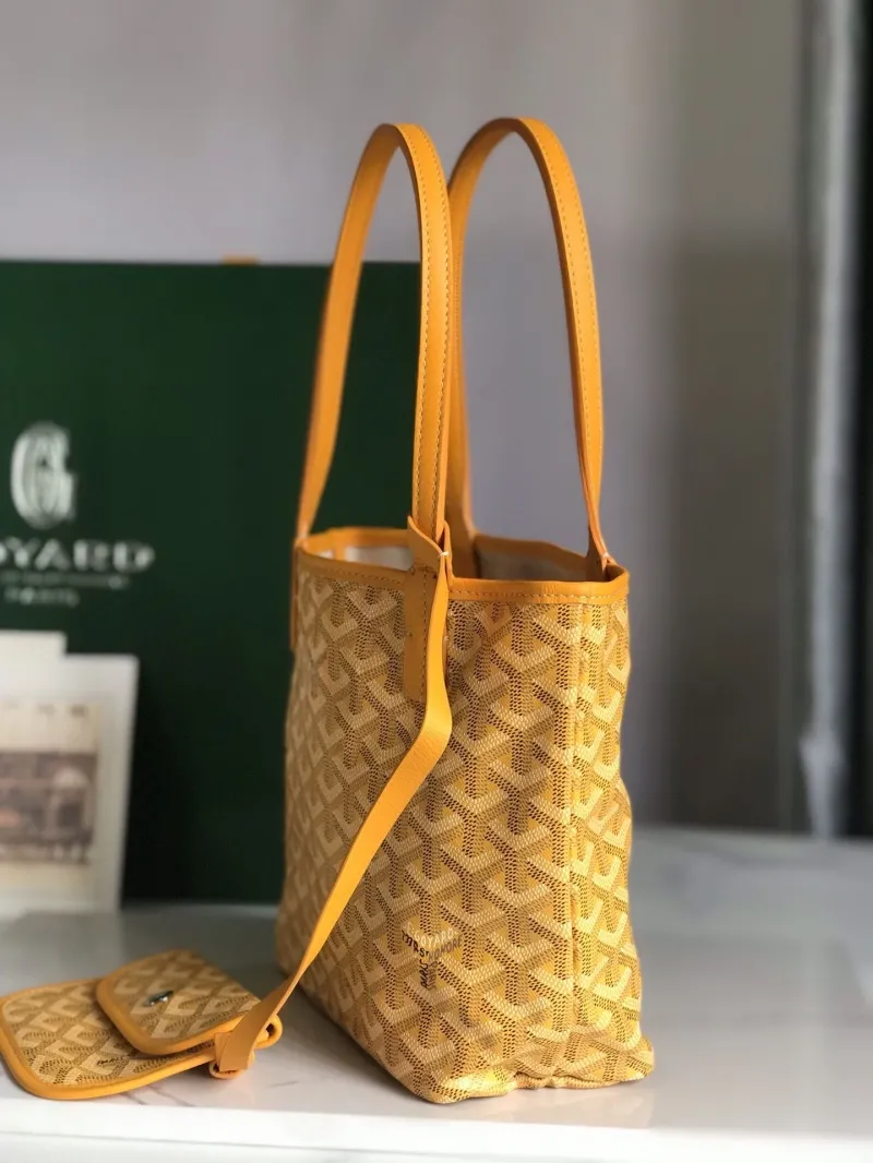 Goyard Yellow Tote Bag with Mini Pouch - Image 3
