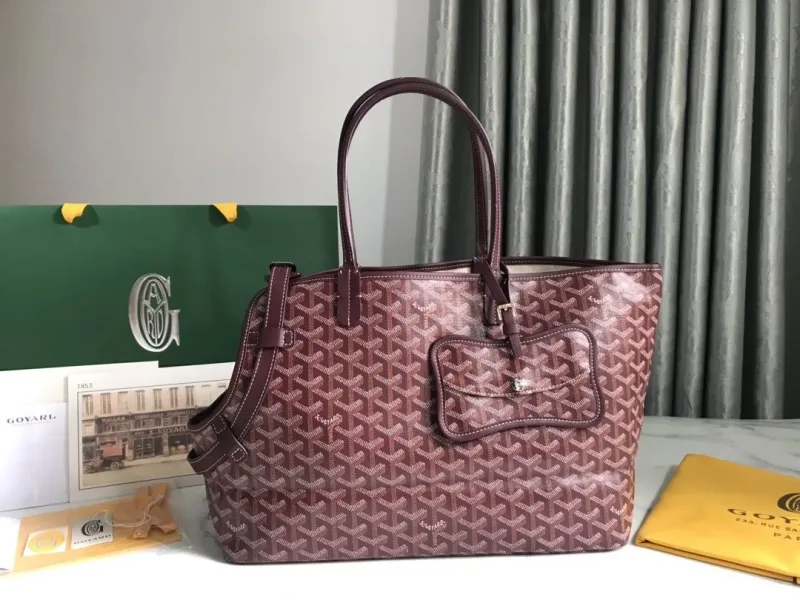 Goyard Burgundy Tote Bag 139