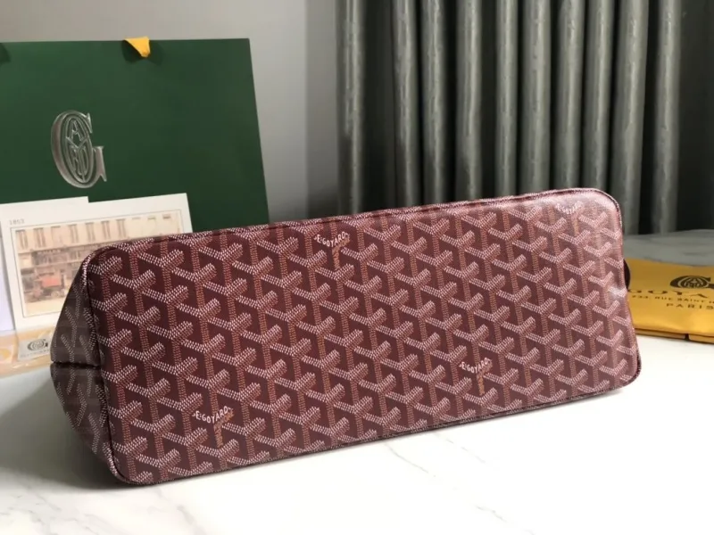 Goyard Burgundy Tote Bag 139 - Image 4