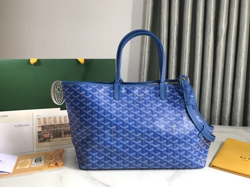 Alternative view of Goyard Blue Shopping Tote Bag