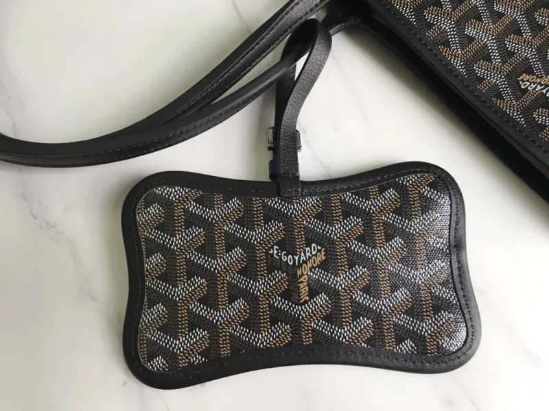 Goyard Black Pet Carrier Tote Bag - Image 7