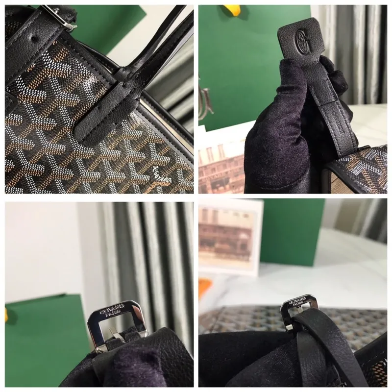 Goyard Black Pet Carrier Tote Bag - Image 9