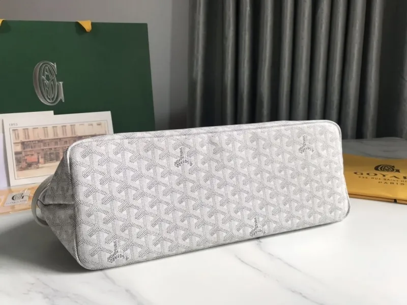 Goyard White Luxury Tote Shopping Bag 144 - Image 4
