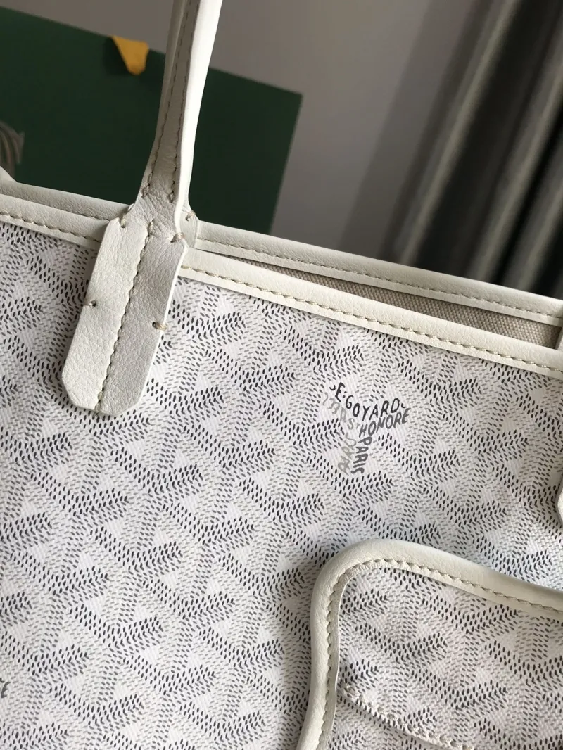 Goyard White Luxury Tote Shopping Bag 144 - Image 8