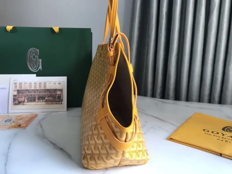Alternative view of Goyard Yellow Tote Shopping Bag