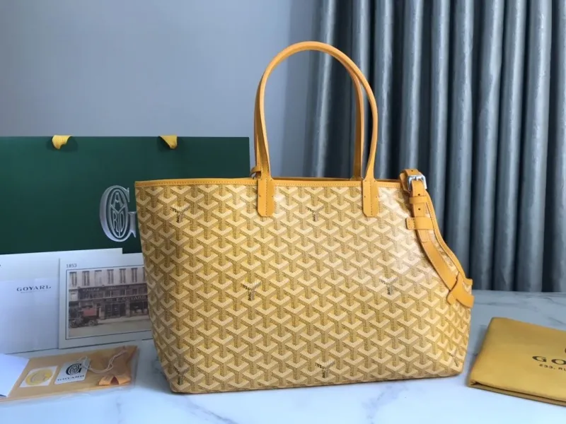 Goyard Yellow Tote Shopping Bag - Image 3