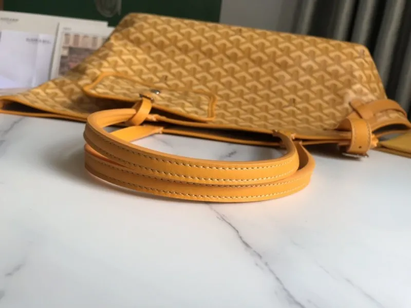 Goyard Yellow Tote Shopping Bag - Image 6
