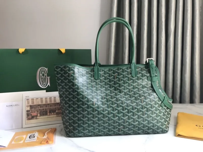 Alternative view of Goyard Green Shopping Tote Bag 147