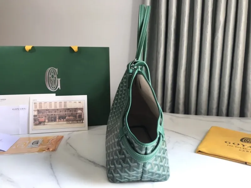 Goyard Green Shopping Tote Bag 147 - Image 3