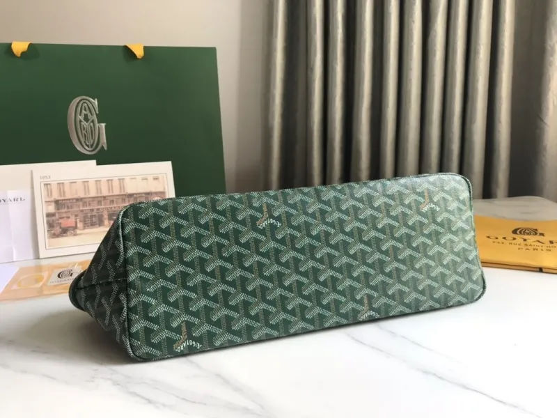 Goyard Green Shopping Tote Bag 147 - Image 4