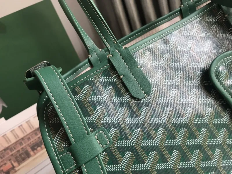 Goyard Green Shopping Tote Bag 147 - Image 8
