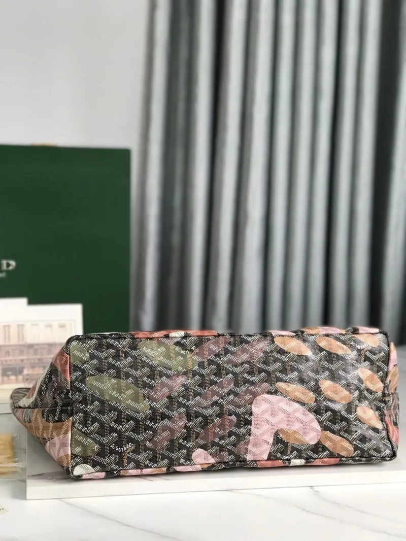 Goyard 156 Black Pink Tote Shopping Bag - Image 6