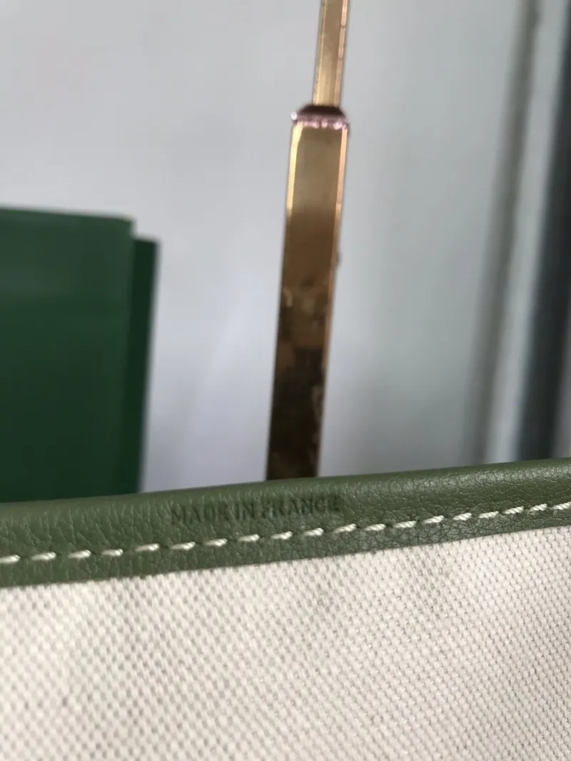 Goyard Olive Green Tote Bag with Pouch 157 - Image 7